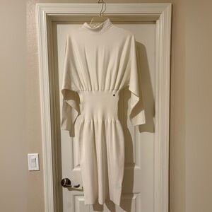 Ted Baker Cream Long Sleeve Dress
